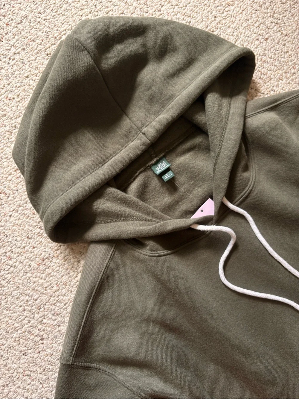 Wild Fable Olive Cropped Hoodie - Picture 2 of 7